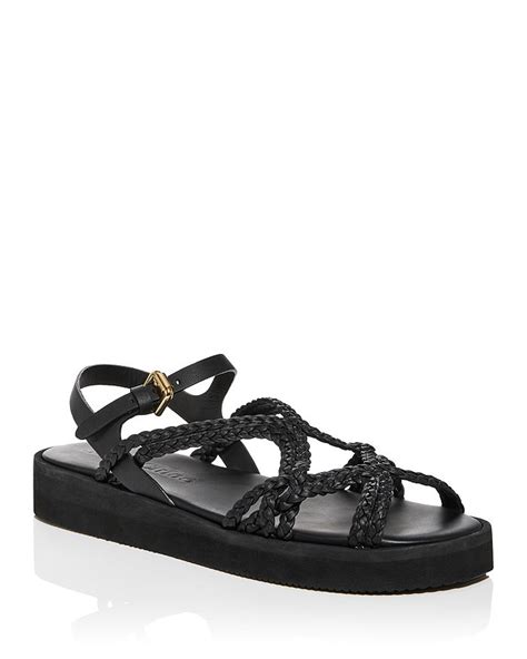 See by Chloé Women's Sansa Woven Strap Platform Sandals